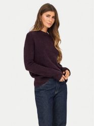 ONLY Sweter Camilla 15277080 Fioletowy Regular Fit. Fioletowe swetry nierozpinane damskie ONLY, s, bez wzorów, z syntetyku, bez kołnierzyka, bez ramiączek. Za 139.99 zł.