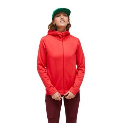Bluza Peak Performance damska Rider Tech Zip Hood czerwona - S. Czerwone bluzy damskie Peak Performance, s, bez wzorów, bez ramiączek, bez kaptura. W wyprzedaży za 619.00 zł.