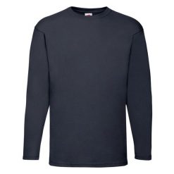 Koszulka Z Długim Rękawem Dla Dorosłych Unisex Valueweight. Niebieskie bluzki damskie fruit of the loom, xl, bez wzorów, sportowe, bez kołnierzyka, bez ramiączek. Za 48.99 zł.