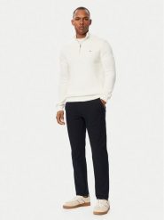 Tommy Jeans Sweter DM0DM21654 Biały Slim Fit. Białe swetry męskie Tommy Jeans, m, bez wzorów, z bawełny, bez kołnierzyka, bez ramiączek. Za 409.99 zł.