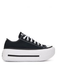 Converse Trampki Chuck Taylor All Star Lift Double Stack Platform A15490C Czarny. Czarne trampki i tenisówki damskie Converse, bez wzorów, z materiału, bez zapięcia. Za 419.99 zł.