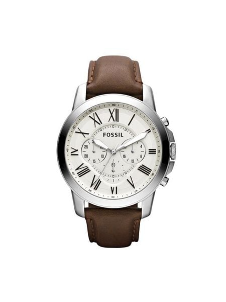 Fossil Zegarek Grant FS4735 Brązowy. Brązowe zegarki męskie FOSSIL, bez wzorów. Za 599.99 zł.