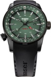 Zegarek Traser Zegarek męski Traser TS-109744 zielony. Zielone zegarki męskie Traser, bez wzorów. Za 2,850.00 zł.