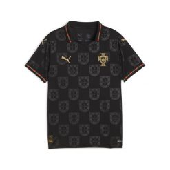 Młodzieżowa koszulka Portugalia 25/26 Special Edition Eusébio PUMA. Brązowa bluzki damskie Puma, m, bez wzorów, młodzieżowe, bez kołnierzyka, bez ramiączek. Za 339.00 zł.