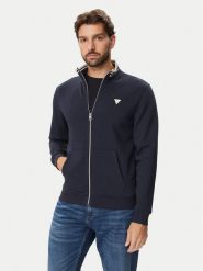 Guess Bluza M6BQ52 K6169 Granatowy Slim Fit. Niebieskie bluzy męskie Guess, m, z aplikacjami, z bawełny, bez ramiączek, bez kaptura. Za 369.99 zł.