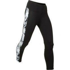 Legginsy sportowe, dł. 3/4, Level 1 bonprix czarno-srebrnoszary. Czarne legginsy damskie bonprix, bez wzorów, na fitness i siłownię. Za 99.99 zł.