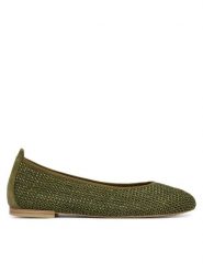 Caprice Baleriny 9-22112-46 Khaki. Brązowe balerinki damskie Caprice, bez wzorów, ze skóry, bez obcasa, bez zapięcia. Za 239.99 zł.
