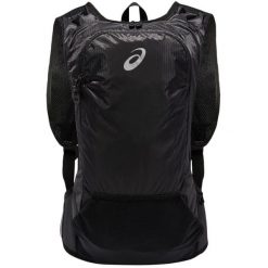 Plecak sportowo-turystyczny dla dorosłych Lightweight Running Backpack 2.0 10L. Czarne plecaki damskie Asics, bez wzorów, sportowe. Za 179.99 zł.