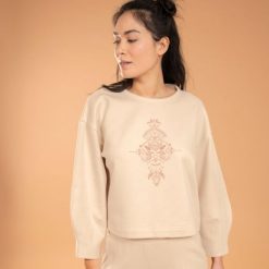 Bluza do jogi damska Kimjaly. Brązowe bluzy damskie KIMJALY, xl, bez wzorów, z bawełny, sportowe, bez ramiączek, bez kaptura. W wyprzedaży za 99.99 zł.