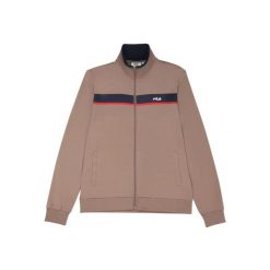 Kurtka z dresu Fila Sagano. Brązowe kurtki sportowe męskie Fila, m, bez wzorów, z dresówki, bez kaptura, do biegania. Za 511.00 zł.