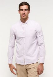 MUSTANG Męska KoszulA Edinburg Oxford Stripe Lavender 1014767 12557. Niebieskie koszule męskie Mustang, m, bez wzorów, bez kołnierzyka, bez ramiączek. Za 139.99 zł.