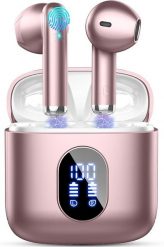 Słuchawki Defender Bezprzewodowe słuchawki douszne bluetooth różowe. Czerwone słuchawki bezprzewodowe Defender. Za 49.00 zł.
