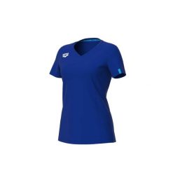 Koszulka damska Arena Team T-Shirt Panel. Czerwone koszulki sportowe damskie ARENA, bez wzorów, z bawełny, bez ramiączek, do biegania. Za 99.00 zł.