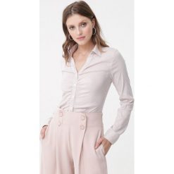 Beżowe Body Hanna. Brązowe body Born2be, bez wzorów. Za 49.99 zł.