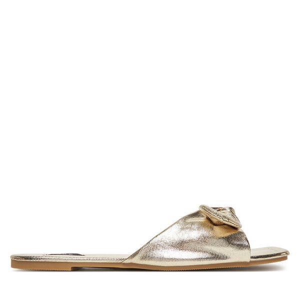 Klapki ONLY Shoes. Żółte klapki damskie ONLY Shoes, bez wzorów, bez obcasa, bez zapięcia. Za 119.99 zł.