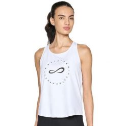 T-shirt Endless Cercle Woman. Białe t-shirty damskie ENDLESS POOLS, bez wzorów, sportowe, bez kołnierzyka, bez ramiączek. Za 175.65 zł.