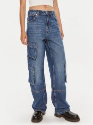 Hugo Jeansy Leni 50513698 Niebieski Loose Fit. Niebieskie jeansy damskie Hugo, bez wzorów, z bawełny. Za 999.99 zł.