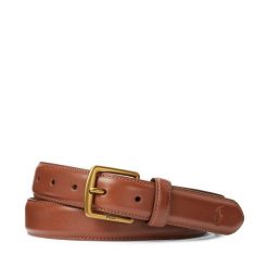 Pasek Polo Ralph Lauren. Brązowe paski damskie Polo Ralph Lauren, bez wzorów. Za 296.99 zł.