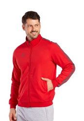 Kurtka dresowa Erima Essential Team. Czerwone kurtki męskie Erima, xl, bez wzorów, z dresówki, eleganckie, bez kaptura. Za 255.00 zł.