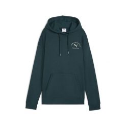 Damska bluza z kapturem PUMA Class o luźnym kroju PUMA Green Terrain. Zielone bluzy damskie Puma, bez wzorów, sportowe, bez ramiączek, z kapturem. Za 269.00 zł.