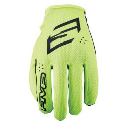 Rękawiczki XR-RIDE - FLUO-ŻÓŁTE - M/9. Żółte rękawiczki damskie FIVE GLOVES, bez wzorów, ze skóry. Za 87.00 zł.