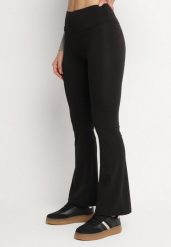 Czarne Legginsy Dzwony z Wysokim Stanem Ediviela. Czarne legginsy damskie Born2be, bez wzorów, z jeansu. Za 39.99 zł.
