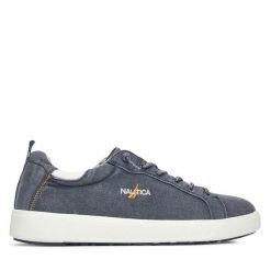 Trampki Nautica. Niebieskie trampki męskie Nautica, bez wzorów, bez zapięcia. Za 179.99 zł.