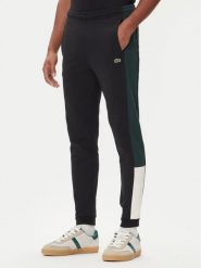Lacoste Spodnie dresowe XH5923 Czarny Regular Fit. Czarne spodnie sportowe męskie Lacoste, m, bez wzorów, z bawełny. Za 379.99 zł.