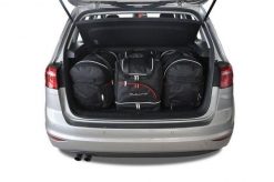 Torby Do Bagażnika Vw Golf Sportsvan 2013-2020 4Szt Kjust. Czarne swetry męskie KJUST, s, bez wzorów, z kauczuku, sportowe, z asymetrycznym kołnierzem, bez ramiączek. Za 1,142.00 zł.