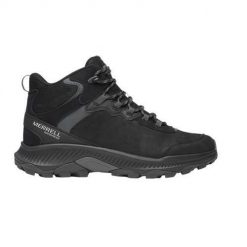 Buty trekkingowe męskie Merrell Speed Strike 2 Leather Wp. Czarne buty zimowe męskie Merrell, bez wzorów, z materiału, bez obcasa, bez zapięcia. Za 829.99 zł.