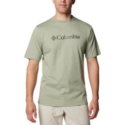 T-shirt sportowy z krótkim rękawem męski CSC Basic Logo SS Tee. Zielone koszulki sportowe męskie Columbia, l, bez wzorów, z bawełny, bez ramiączek, trekkingowe. Za 99.99 zł.