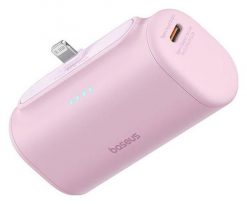 Baseus Compact IP 5000mAh 20W różowy. Czerwone powerbanki . Za 87.00 zł.
