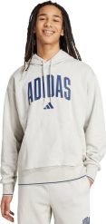 Adidas Bluza męska adidas Collegiate Hoodie jasnoszara KC3872 L. Szare bluzy sportowe męskie Adidas, l, bez wzorów, bez kaptura. Za 215.98 zł.