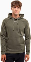 Under Armour Bluza męska Under Armour Rival Fleece Hoodie oliwkowa 1379757 390 M. Zielone bluzy męskie Under Armour, m, bez wzorów, bez kaptura. Za 353.78 zł.