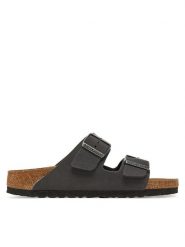 Birkenstock Klapki Arizona 1029162 Brązowy. Brązowe klapki damskie Birkenstock, bez wzorów, ze skóry, bez obcasa, bez zapięcia. Za 449.99 zł.