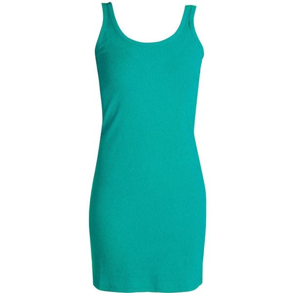 Letnia sukienka z bawełny dla kobiet - Elegancka i Wygodna. Zielone sukienki damskie WE THE PEOPLE, na lato, m, bez wzorów, z bawełny, eleganckie, bez kołnierzyka, bez ramiączek, dopasowane. Za 166.99 zł.