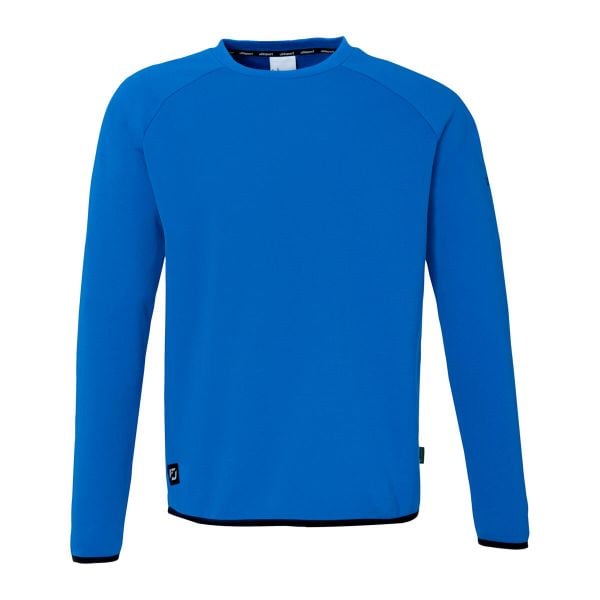 Bluza Uhlsport ID. Niebieskie bluzy damskie Uhlsport, m, bez wzorów, z materiału, eleganckie, bez ramiączek, bez kaptura. Za 252.00 zł.
