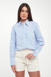 Koszula damska w paski Becca JOOP!. Koszule damskie JOOP!, m, bez wzorów, bez kołnierzyka, bez ramiączek. Za 669.00 zł.