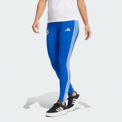 Legginsy Real Madrid. Niebieskie legginsy damskie Adidas, bez wzorów. Za 249.00 zł.
