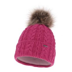 Czapka zimowa damska z pomponem Szara. Szare czapki damskie Molly, na zimę, bez wzorów, z materiału. Za 55.90 zł.