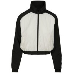 Damska miejska klasyczna parka z marszczonym kołnierzem. Białe parki damskie Urban Classics, na zimę, bez wzorów, bez kaptura. Za 198.50 zł.