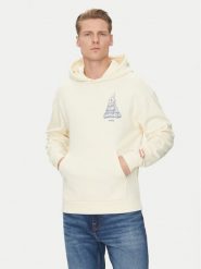 HUGO Bluza 50535344 Écru Regular Fit. Bluzy męskie Hugo, m, bez wzorów, z bawełny, bez ramiączek, bez kaptura. W wyprzedaży za 239.99 zł.