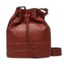 Torebka Patrizia Pepe. Brązowe torebki do ręki damskie Patrizia Pepe, bez wzorów, bez dodatków. Za 749.99 zł.