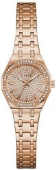 Zegarek damski Guess GW0931L4 CYRKONIE różowe złoto. Czerwone zegarki damskie Guess, złote. Za 829.00 zł.