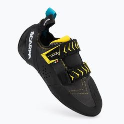 Buty wspinaczkowe SCARPA Vapor V. Szare buty zimowe męskie Scarpa, bez wzorów, bez obcasa, bez zapięcia. Za 649.99 zł.
