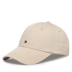 Czapka z daszkiem Tommy Hilfiger. Brązowe czapki damskie Tommy Hilfiger, bez wzorów. Za 169.99 zł.