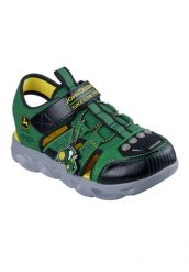 Sandały SKECHERS HYPNO-SPLASH -TRACTOR-BRIGHTS Zielony. Zielone sandały męskie Skechers, bez wzorów, z materiału, bez zapięcia. Za 242.99 zł.