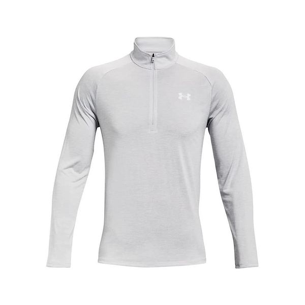 Koszulka z długim rękawem Męska Under Armour Tech 2.0 1/2 Zip. Białe bluzy męskie Under Armour, m, bez wzorów, sportowe, bez ramiączek, bez kaptura. Za 240.50 zł.