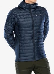 Kurtka ocieplana Montane Icarus Lite Hoodie. Niebieskie kurtki męskie Montane, na zimę, l, bez wzorów, z materiału, bez kaptura. Za 890.15 zł.