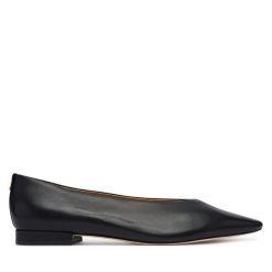 Baleriny LAUREN RALPH LAUREN. Czarne balerinki damskie Lauren Ralph Lauren, bez wzorów, bez obcasa, bez zapięcia. Za 769.99 zł.